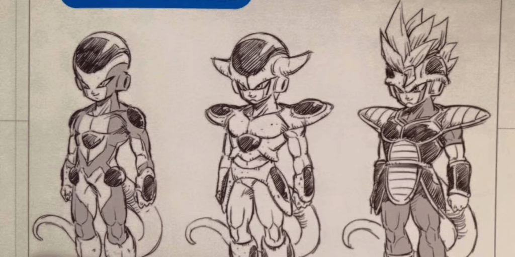 Raný design postavy Frieza
